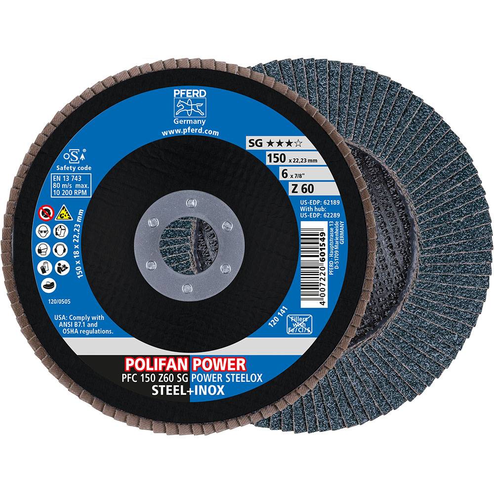 PFERD POLIFAN-Fächerscheibe PFC 150 Z 60 SG POWER STEELOX