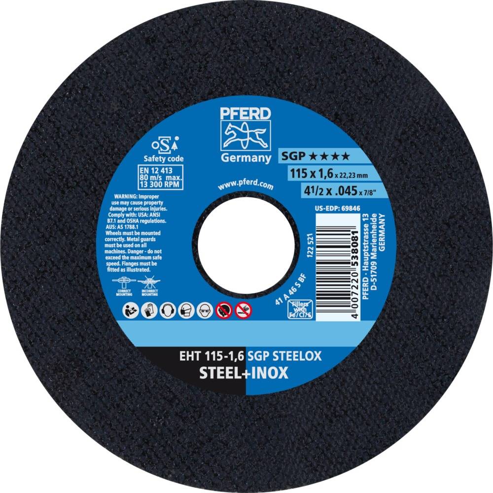PFERD Trennscheibe EHT 115-1,6 SGP STEELOX