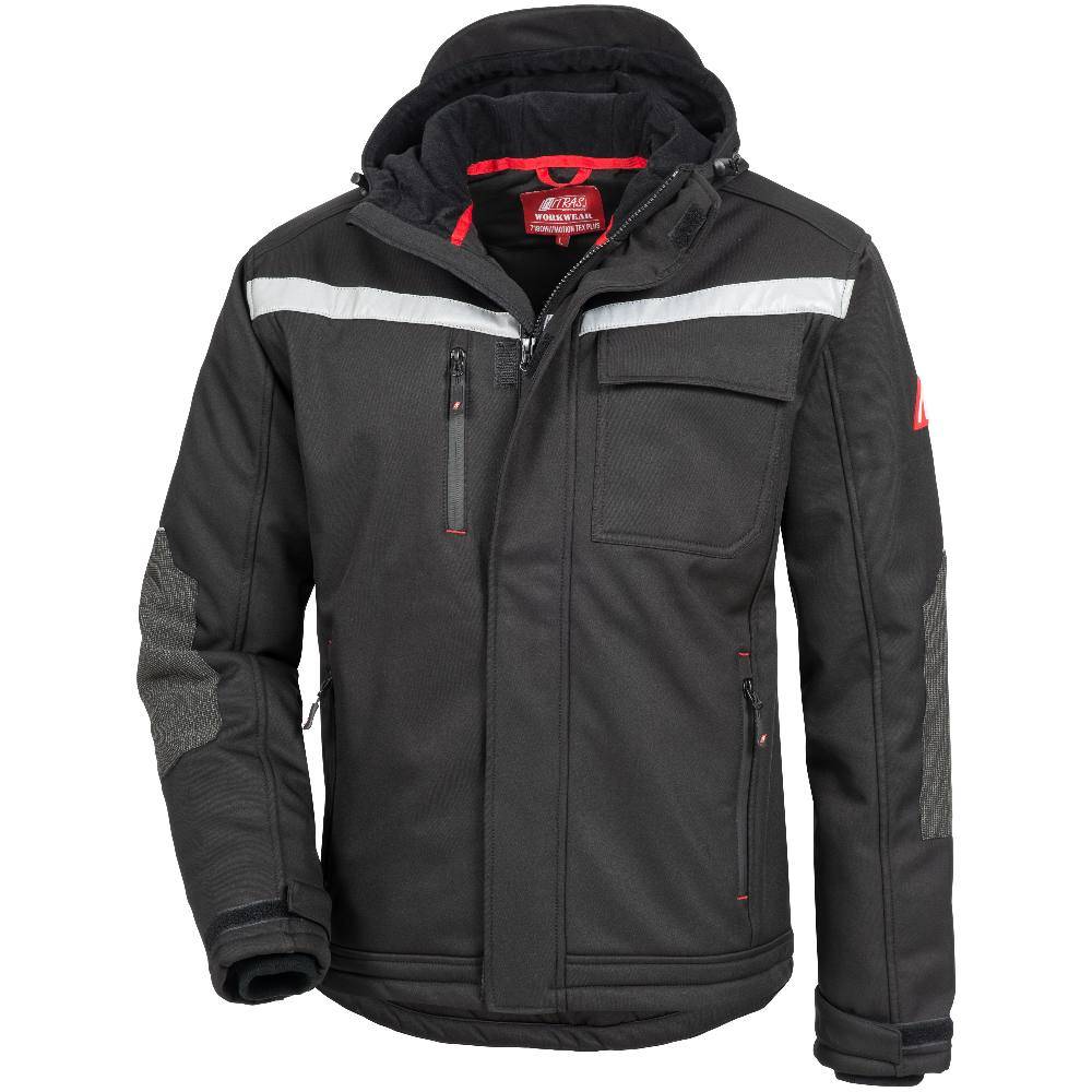 MOTION TEX PLUS, Winter-Softshelljacke, schwarz, Größe 2XL