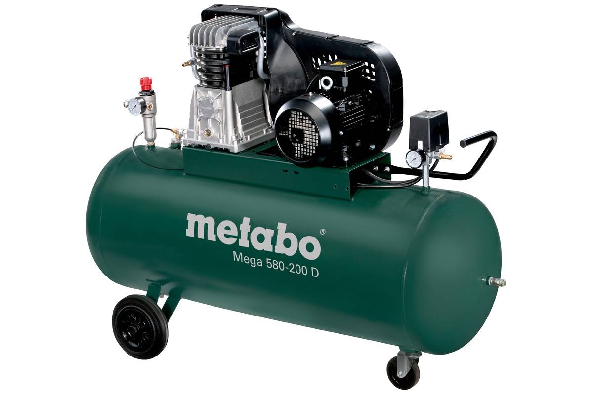 Metabo Druckluft-Kompressor Mega 580-200 D 200 l