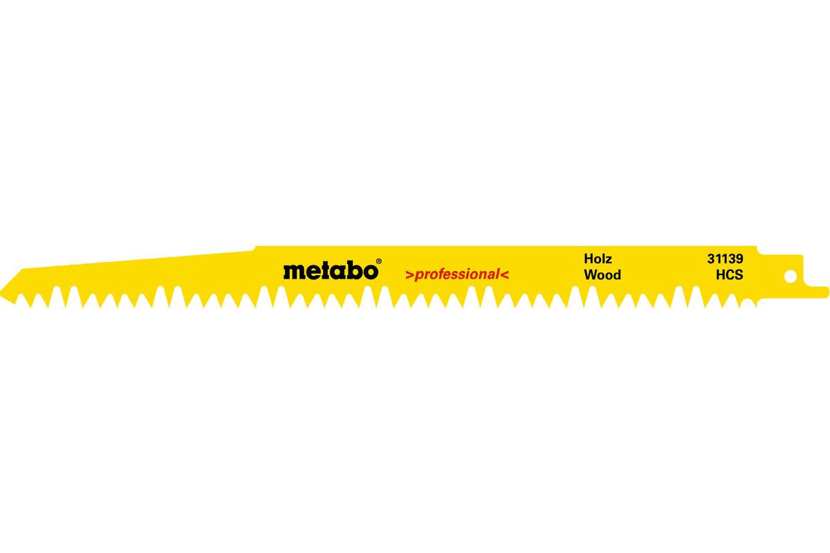 Säbelsägeblätter professional L.240mm Dicke 1,5mm Zahnteilung5mm HCS/5TPI 5St.