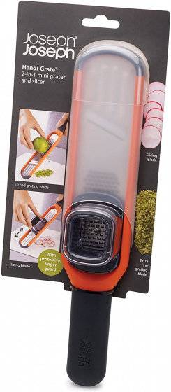 Reibe Handi-Grate29 x 6,5 cm Edelstahl schwarz/orange