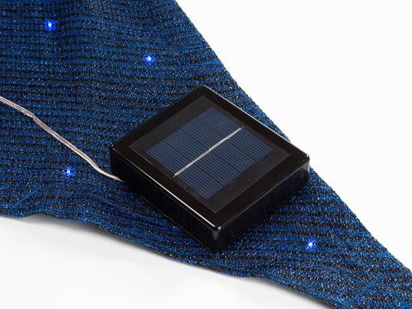 Schattentuch Solar led 3,6 Meter Polyäthylen dunkelblau