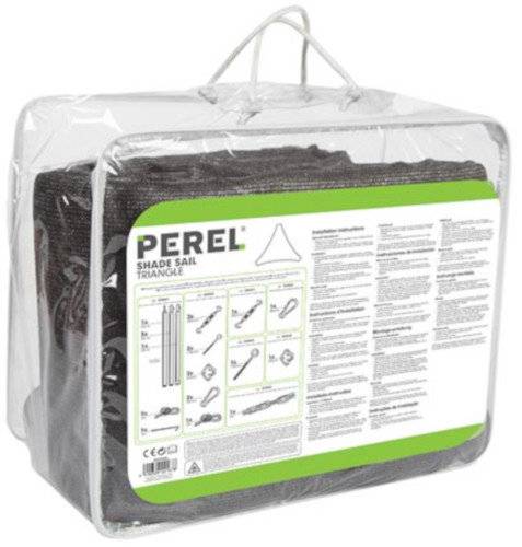 Schattentuch dreieckig 3,6 Meter Polyester anthrazit