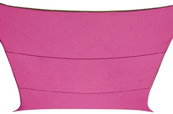 Schattentuch Rechteck 2 x 3 Meter Polyester fuchsia
