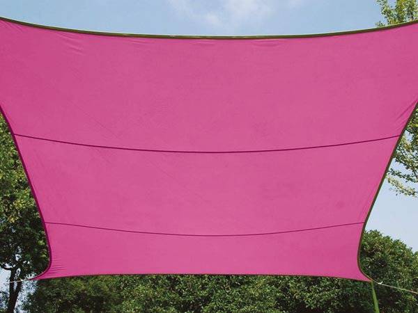 Schattentuch Rechteck 2 x 3 Meter Polyester fuchsia