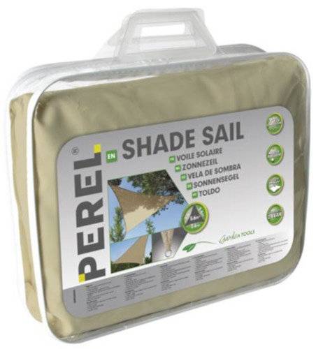 Schattentuch dreieckig 3,6 Meter Polyester champagner