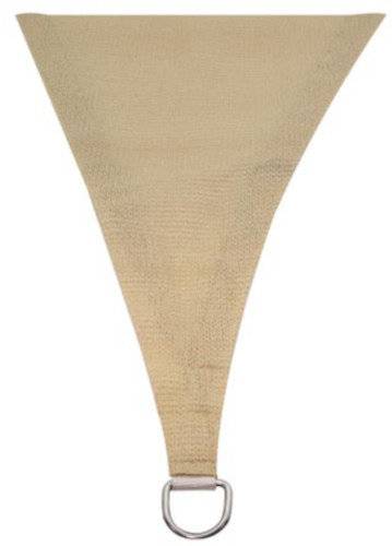 Schattentuch dreieckig 3,6 Meter Polyester champagner