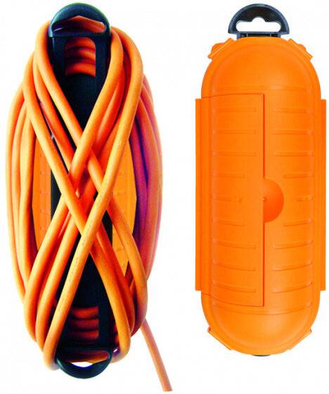Kabelanschluss Safe-Box IP44 21,5 x 9 cm orange