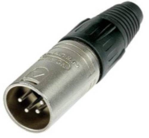 Kabelstecker 4-polig männlich XLR Stahl silber