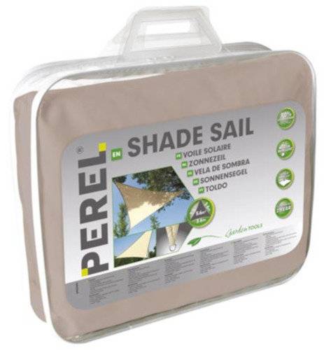 Schattentuch dreieckig 3,6 Meter Polyester taupe