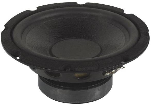 Subwoofer-Lautsprecher 250W 90 dB 16,6 cm schwarz