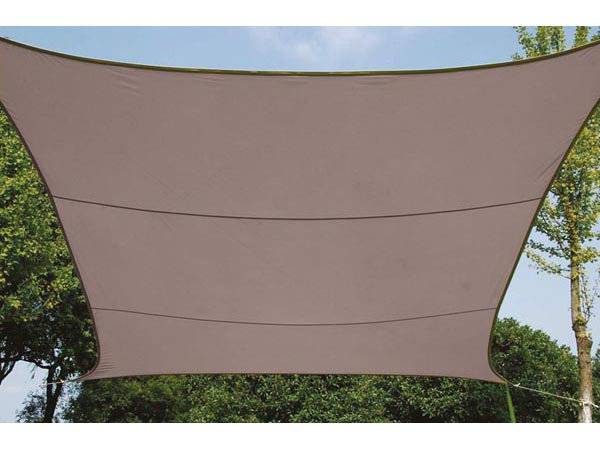 Schattentuch quadratisch 3,6 Meter Polyester taupe