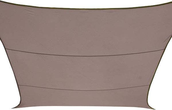 Schattentuch 4 x 2,9 m Polyester taupe