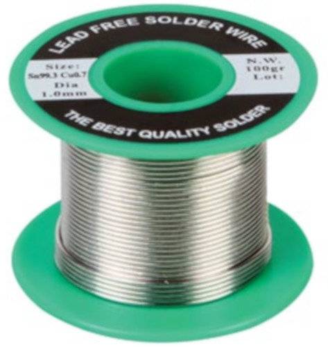 Lötzinn mit Harzkern 100 Gramm 1 mm Zinnsilber