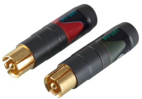 Erdungsstecker 3-7,3 mm Messing schwarz 2 Stück