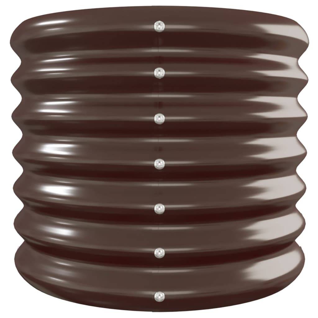 vidaXL Hochbeet Pulverbeschichteter Stahl 260x40x36 cm Braun