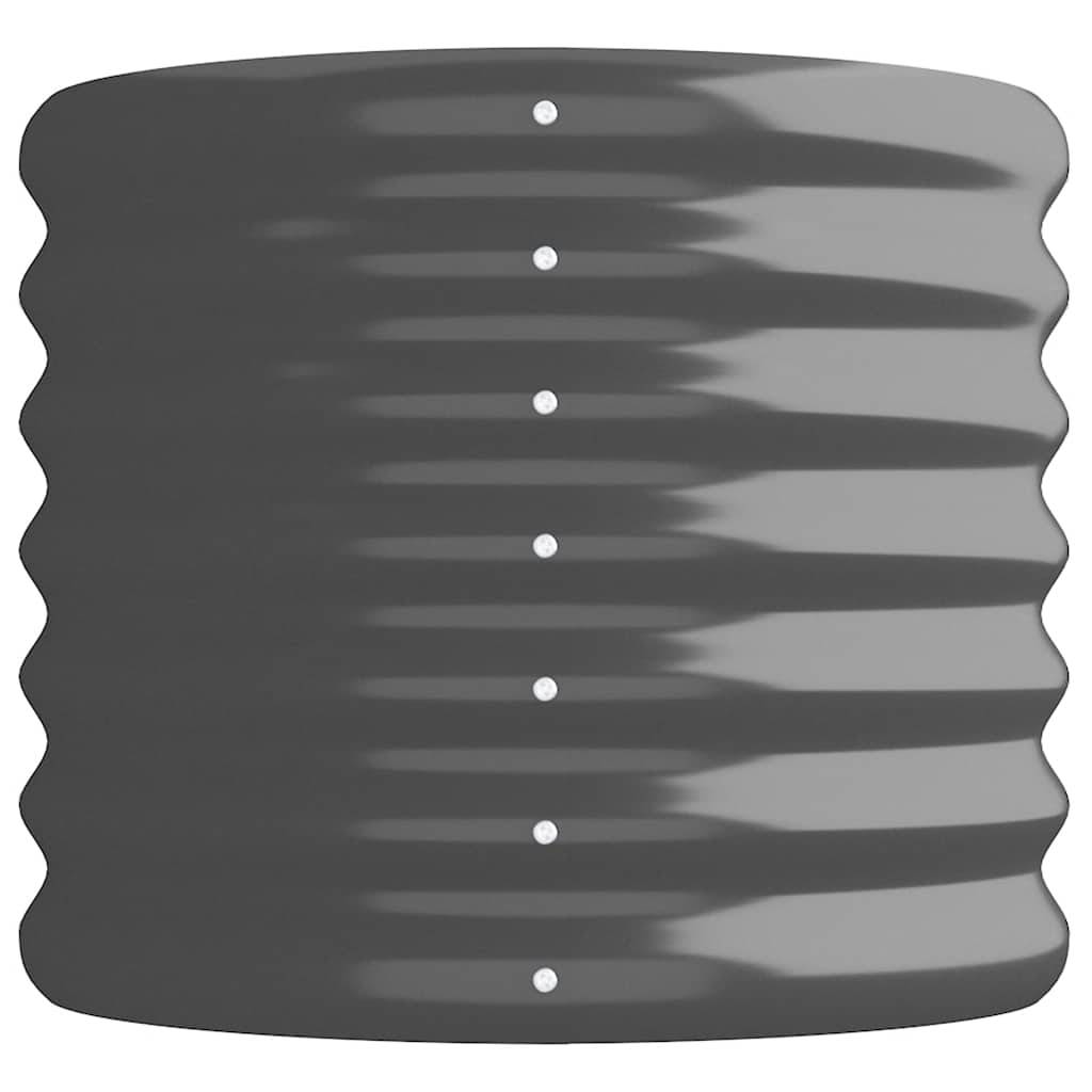 vidaXL Hochbeet Pulverbeschichteter Stahl 260x40x36 cm Anthrazit