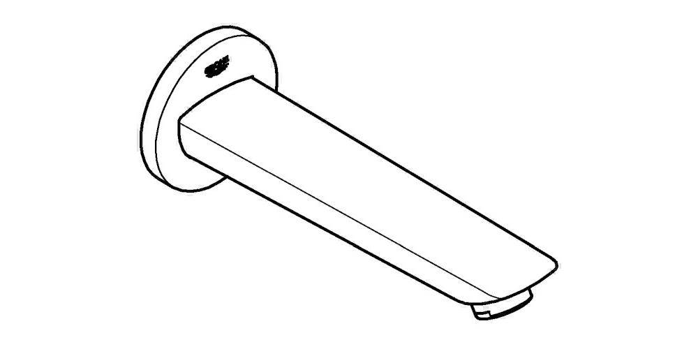 GROHE Wanneneinlauf BAUCOSMOPOLITAN Ausladung 171mm