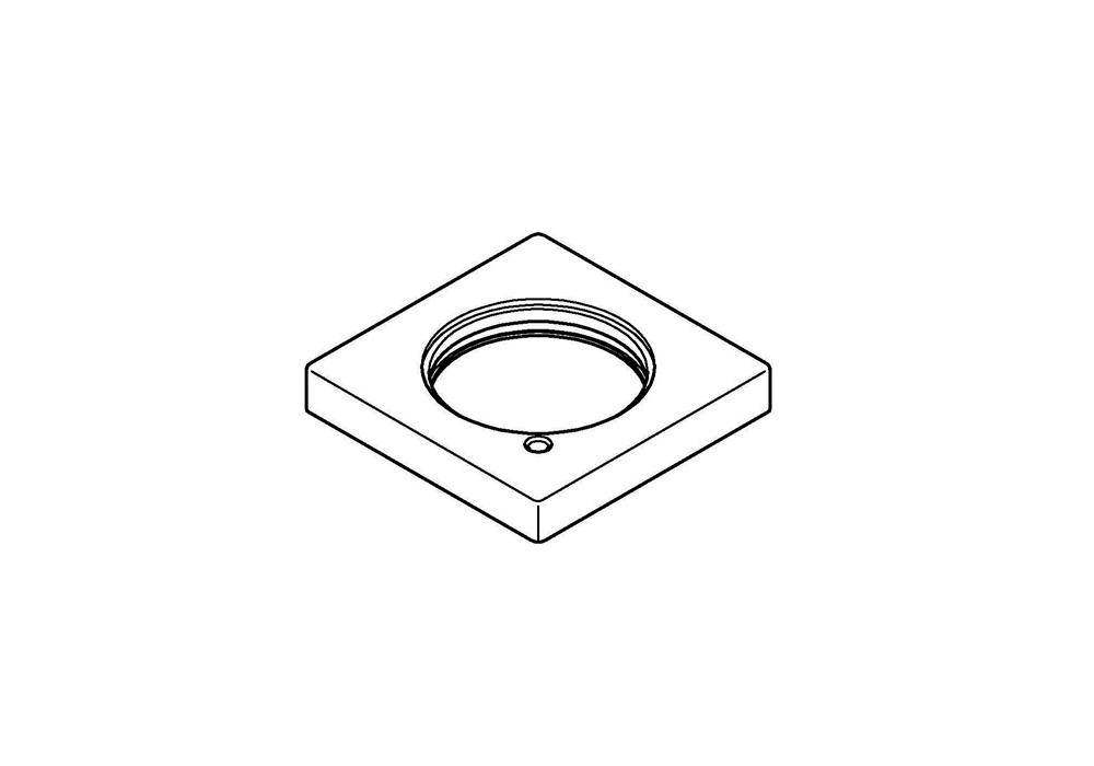 Grohe Rosette ec für WT-Batterien ohne Zugstange chrom