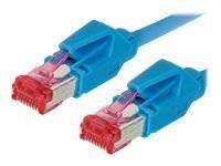 Patch cable S/FTP, PiMF, CAT.6A EIA/TIA, Class EA, blue, 5.0 m