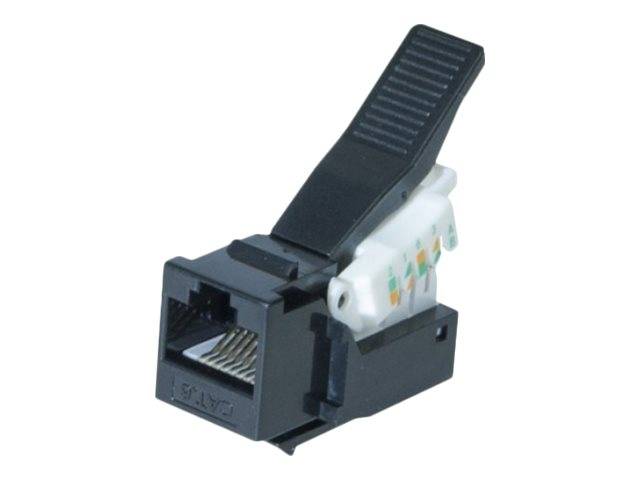 Anschlussbuchse RJ45, Cat. 6, UTP, Keystone, schwarz