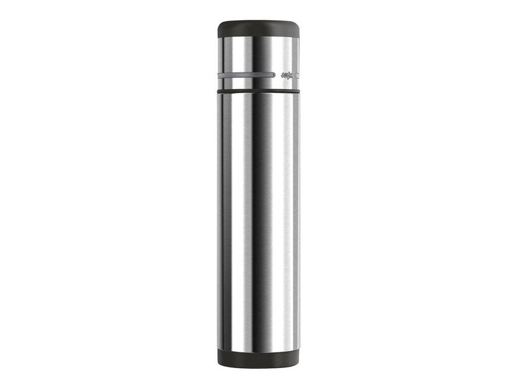Emsa Mobility Thermoflasche, Isolierbehälter Schwarz, Anthrazit 1 l 486408