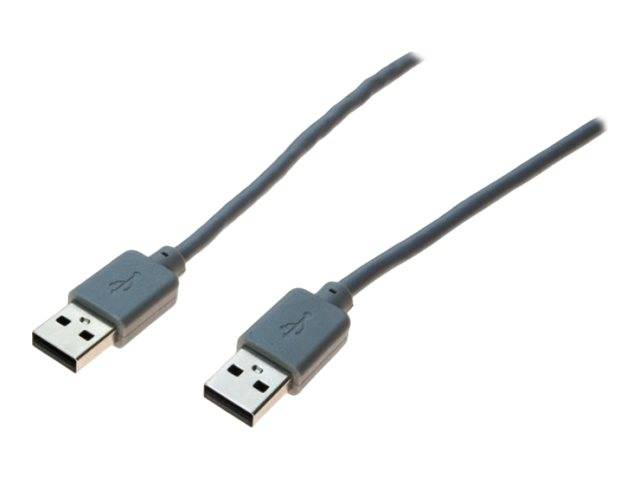 USB 2.0 High Speed Kabel, USB St. A/ USB St. A, anthrazit, 0,5 m