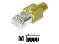 EFB-Elektronik H7540.1-50, RJ45-Hirose Stecker STP, TM11 beige, 50 Stück, 3 Elemente, Cat.5e