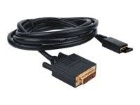 DP 1.2 TO DVI CABLE 2M BLACK M/M GOLD 1080 60HZ