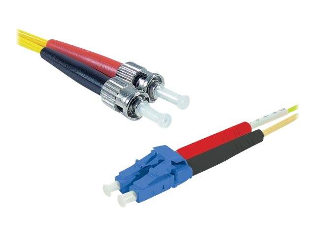 exertis Connect - Patch-Kabel - ST/UPC Einzelmodus (M) zu LC/UPC Einzelmodus (M) - 3 m - Glasfaser - Duplex