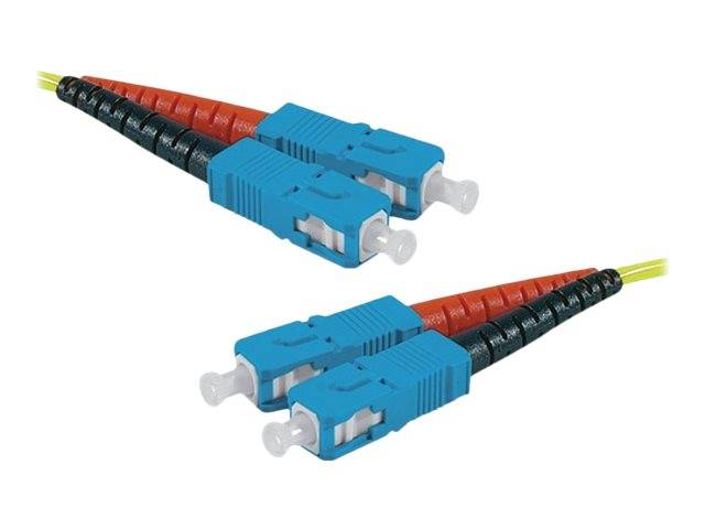 LWL Patchkabel HD, 9/125 µm, OS2-Faser, SC Duplex Stecker/Stecker, gelb, 5,0 m UPC