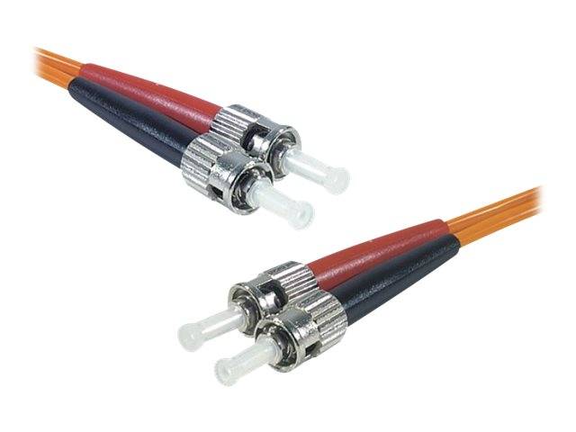 LWL Patchkabel HD, 50/125 µm, OM2 Faser, 2x ST Stecker/2x ST Stecker, orange, 5,0 m UPC