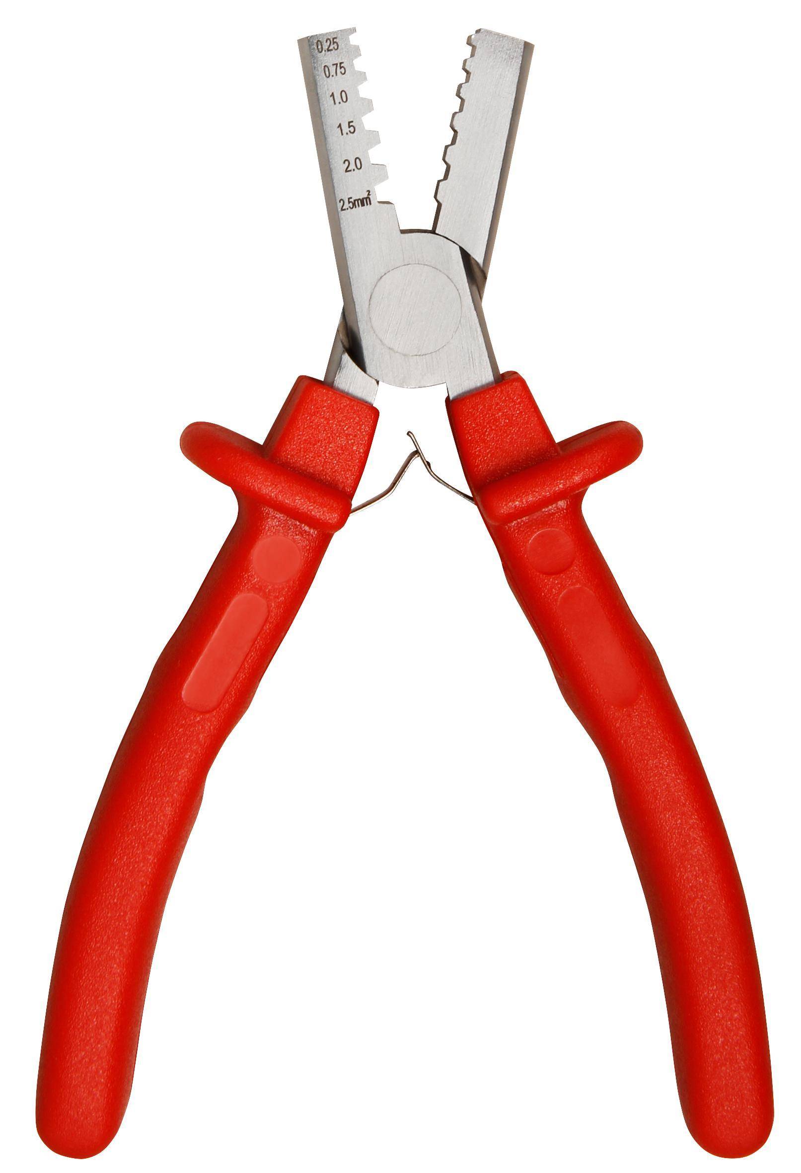 Crimpzange für Aderendhülsen 0,25 - 2,5mm²