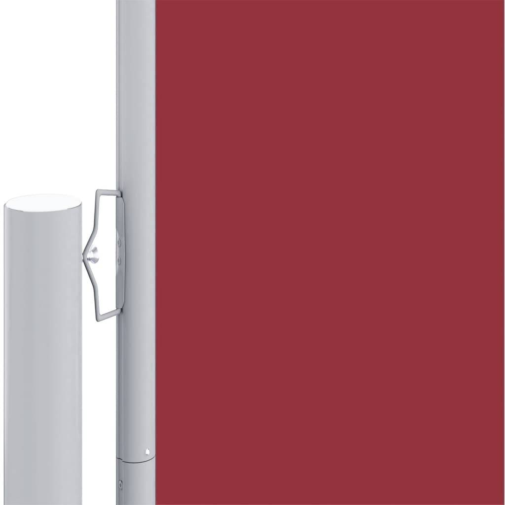 vidaXL Seitenmarkise Ausziehbar Rot 160x1000 cm