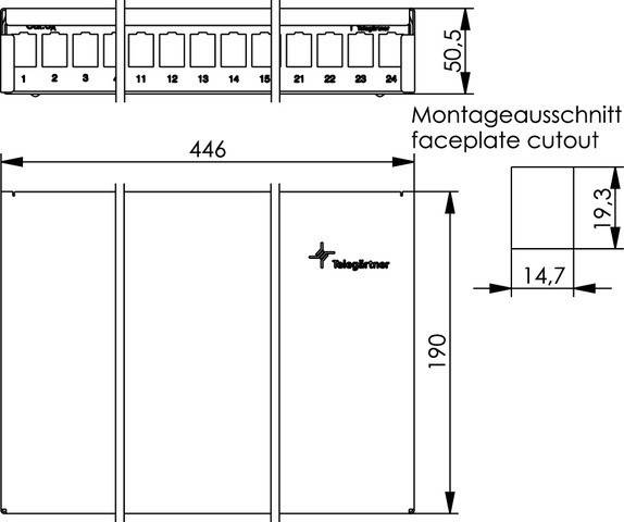 Telegärtner MPD24 Modulträger H02025A0260