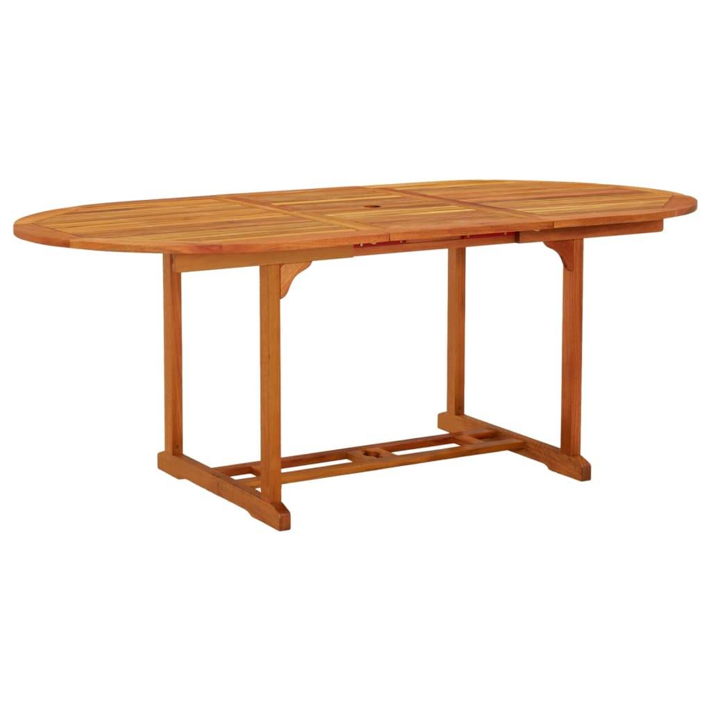 vidaXL Gartentisch 200x100x75 cm Massivholz Eukalyptus