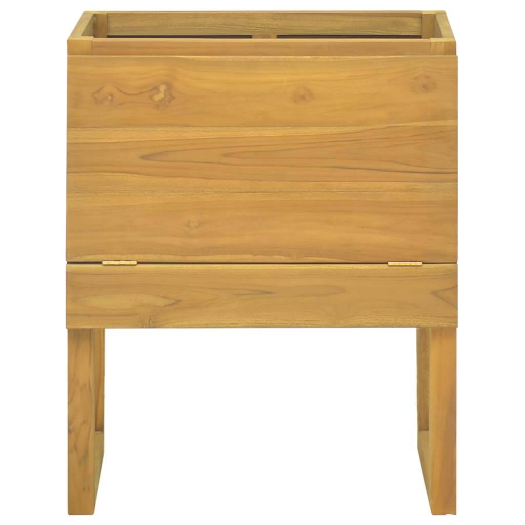 vidaXL Badschrank 60x40x75 cm Massivholz Teak