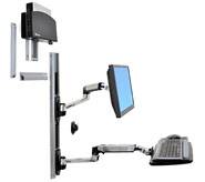 Ergotron LX Wall Mount System Small CPU Holder 1fach Monitor-Wandhalterung 25,4 cm (10") - 81,3 cm (32") Aluminium Höhenverstellbar, Neigbar