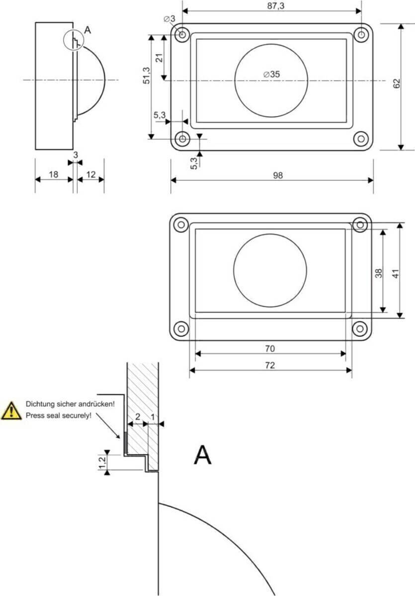 ABB 83503 Türsprechanlagen-Zubehör Schwarz