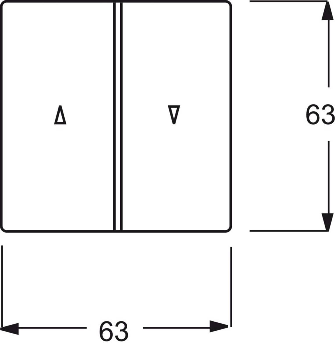 Busch-Jaeger Abdeckung Jalousie-Schalter Grau 2CKA001751A3020 1 St.