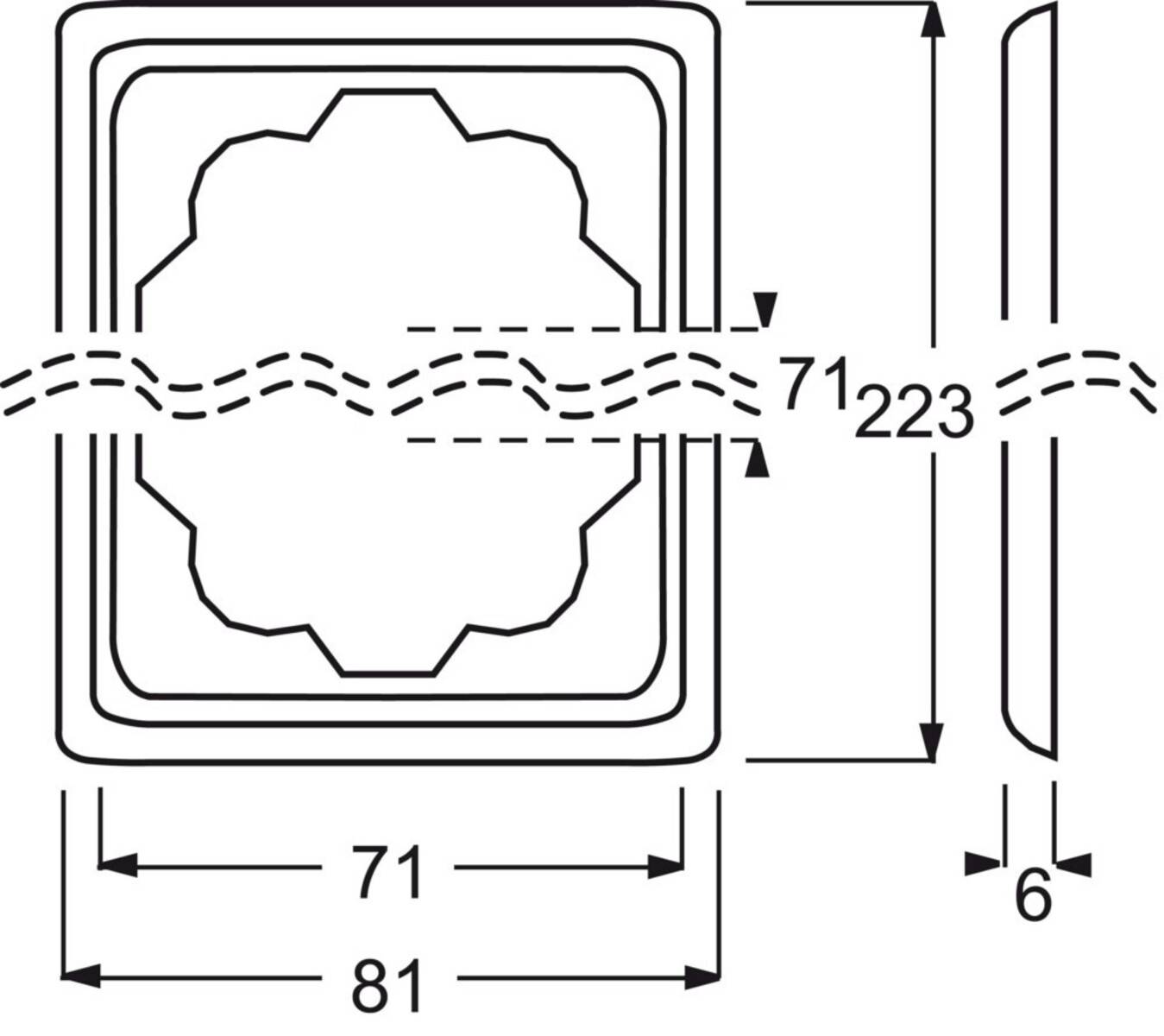Busch-Jaeger 3fach Rahmen Rahmen Chrom 2CKA001754A4135 1 St.
