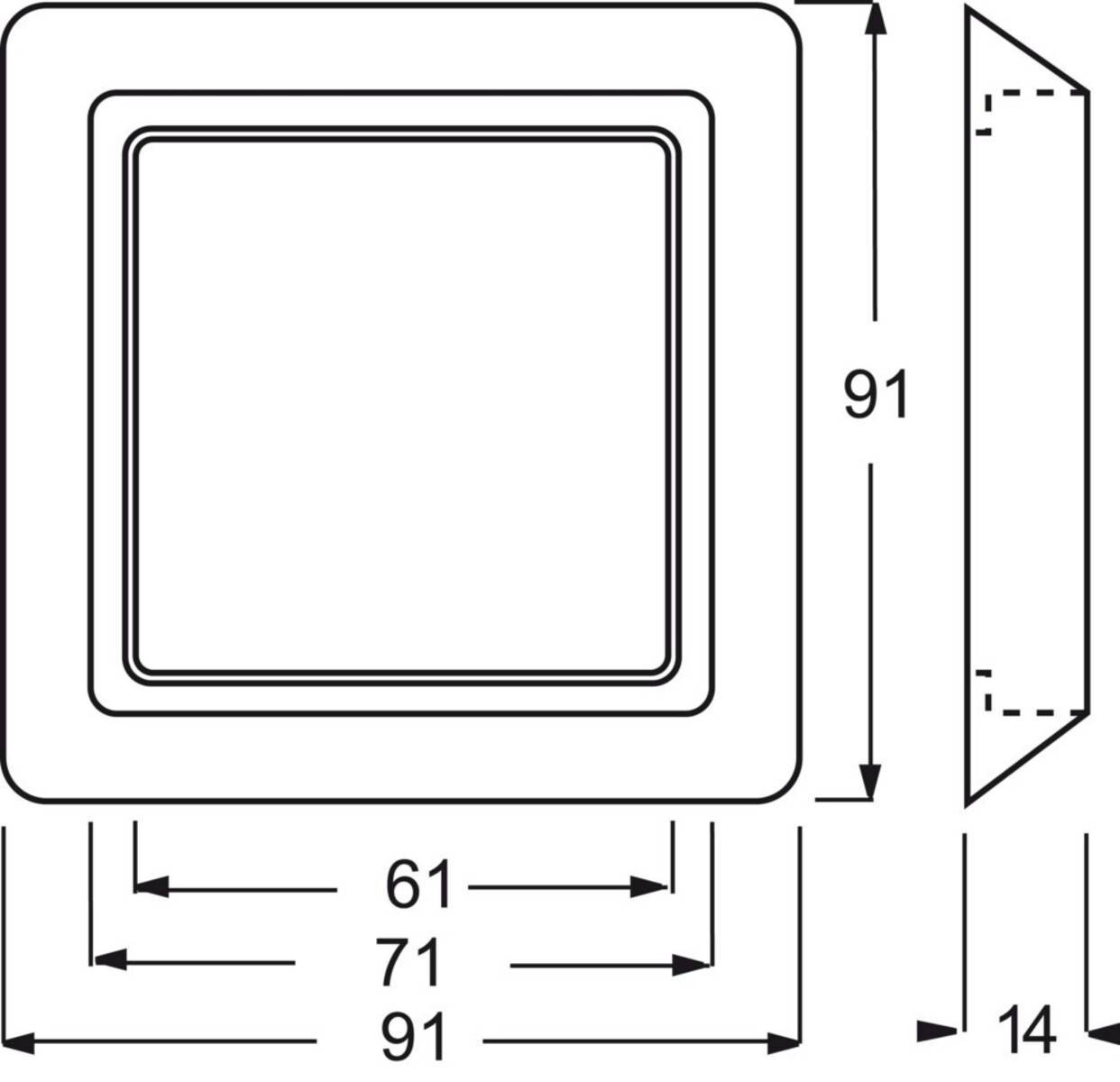 Busch-Jaeger 1fach Rahmen Rahmen Allwetter 44 (IP44) Schwarz-Grau, Anthrazit 2CKA001730A0225 1St.
