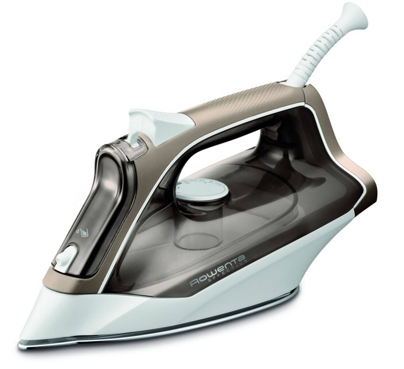 Rowenta Effective + DX1635, Dampfbügeleisen, Edelstahl-Bügelsohle, 2 m, 120 g/min, Braun, 40 g/min