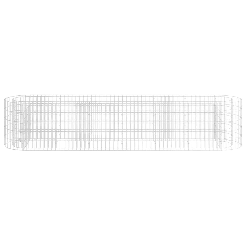 vidaXL Gabionen-Hochbeet Verzinktes Eisen 260x50x50 cm