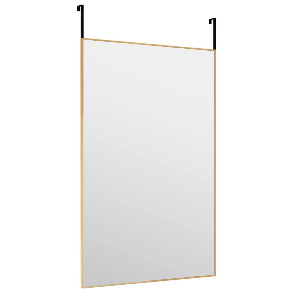 vidaXL Türspiegel Golden 50x80 cm Glas und Aluminium