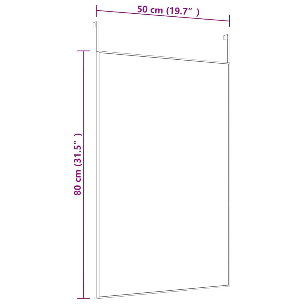 vidaXL Türspiegel Golden 50x80 cm Glas und Aluminium