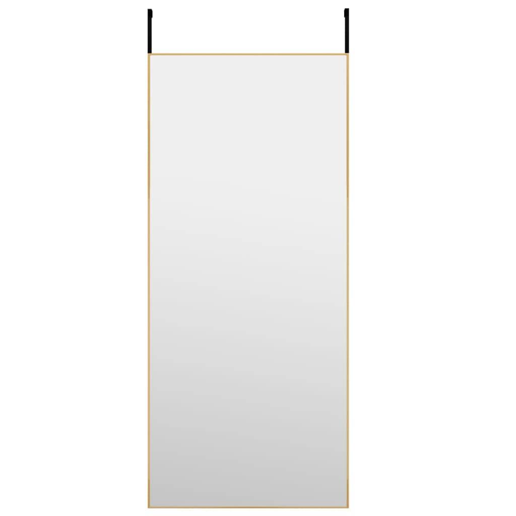 vidaXL Türspiegel Golden 40x100 cm Glas und Aluminium