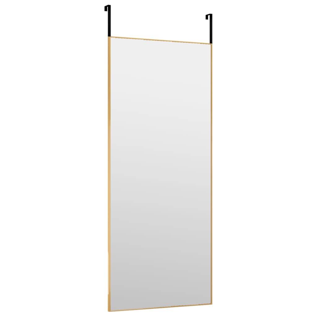 vidaXL Türspiegel Golden 40x100 cm Glas und Aluminium