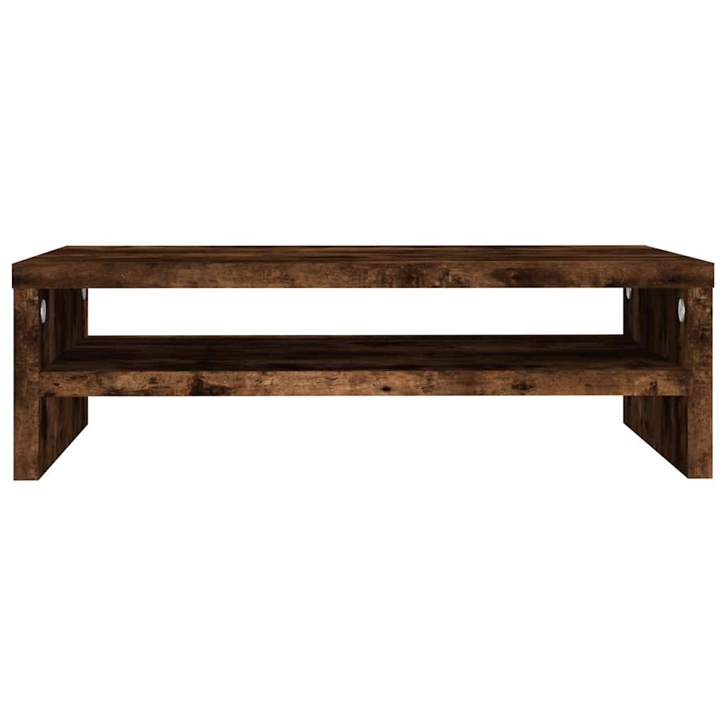 vidaXL Monitorständer Räuchereiche 42x24x13 cm Holzwerkstoff